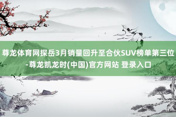 尊龙体育网探岳3月销量回升至合伙SUV榜单第三位-尊龙凯龙时(中国)官方网站 登录入口